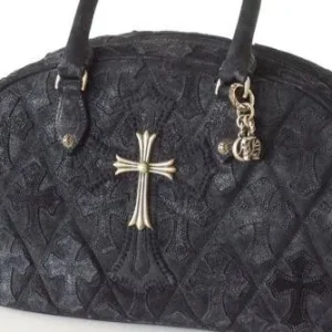Chrome Hearts Bag Colette Bowling Bag Suede Sterling Silver Stunner