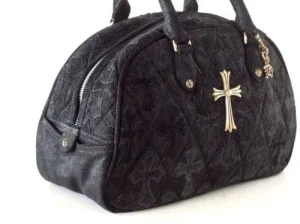 Chrome Hearts Bag Colette Bowling Bag Suede Sterling Silver Stunner