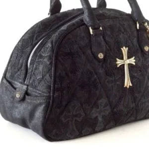 Chrome Hearts Bag Colette Bowling Bag Suede Sterling Silver Stunner