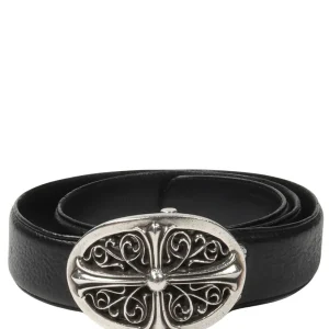 Oval Cross Buckle Belt