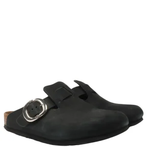 Chrome Hearts Birkenstock Boston Nubuck Leather Mules