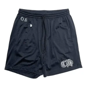 Chrome Hearts Sports Mesh Varsity Short Black Silver