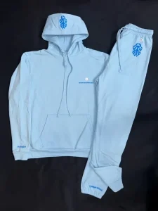 Chrome Hearts Miami Art Basel SweatSuit Blue