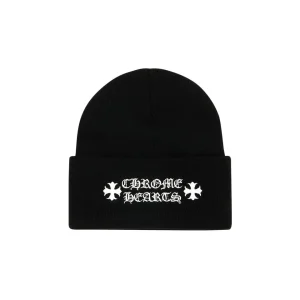 Black Chrome Hearts Beanie