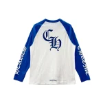 Blue Chrome Heart Shirt
