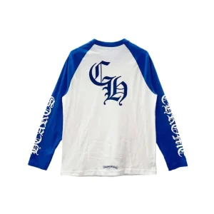 Blue Chrome Heart Shirt