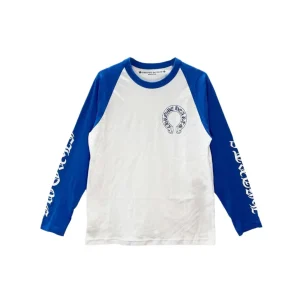 Blue Chrome Heart Shirt