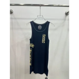 Chrome Hearts Black Yellow Tank Top