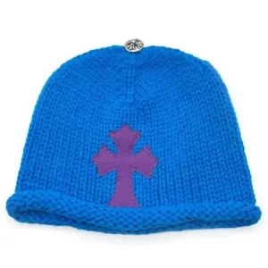 Chrome Hearts Blue Beanie