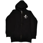 Chrome Hearts Circle Logo Zip Up Foti Skeleton Hoodie