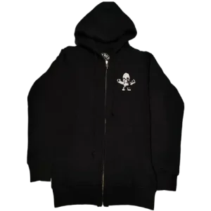 Chrome Hearts Circle Logo Zip Up Foti Skeleton Hoodie