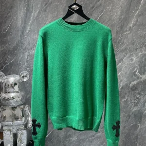 Chrome Hearts Green Long Sleeve Sweater