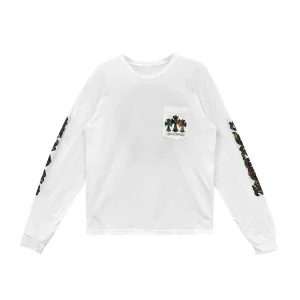 Chrome Hearts Horse Shoe Long-Sleeve T Shirt White Camo