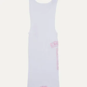 Chrome Hearts T-Bar Logo Ribbed Tank Top