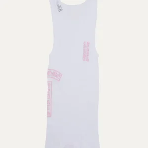Chrome Hearts T-Bar Logo Ribbed Tank Top