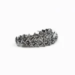 Chrome Hearts 5 Sided Star Hoop Earrings