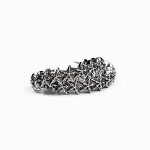 Chrome Hearts 5 Sided Star Hoop Earrings