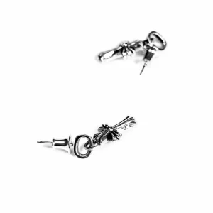 Chrome Hearts Cross Babyfat Drop Earrings