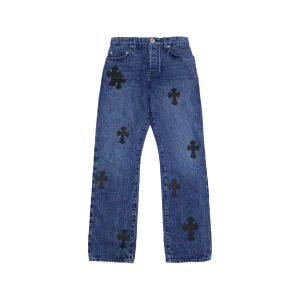 Patches Jeans Cross Leather