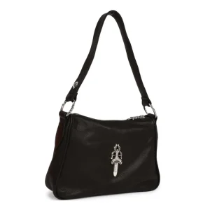 CHICKEN NUGGET DAGGER BAG - BLACK