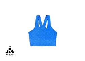 Chrome Hearts Motif Sports Bra Blue