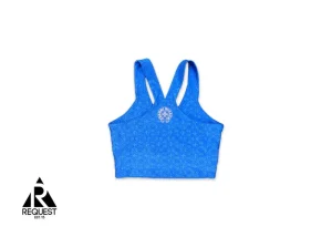 Chrome Hearts Motif Sports Bra Blue