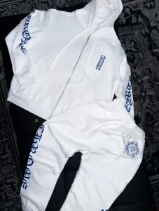 Chrome Hearts logo Sweatsuit White