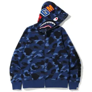 BAPE Color Camo Detachable Shark Full Zip Hoodie