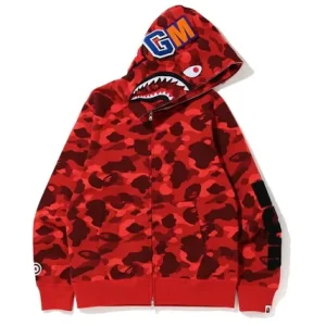 BAPE Color Camo Detachable Shark Full Zip Hoodie