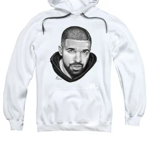 drake merch hoodie white