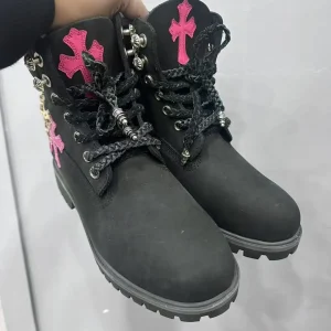 Chrome Hearts Timberland Boots Black