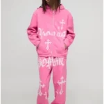 Chrome Hearts Pink Tracksuit