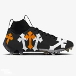 Black Cross Football Cleats