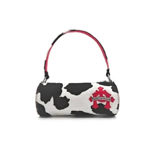 Chrome Hearts Red Leather Cross Patch Mini Shoulder Bag