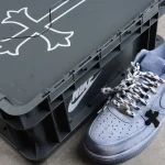 Blue Chrome Hearts Air Force 1