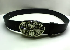 Chrome Hearts Style Cross Leather Gothic