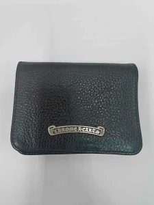 Chrome Hearts Wallet Leather Bi Fold Card Holder