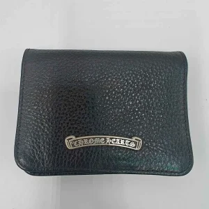 Chrome Hearts Wallet Leather Bi Fold Card Holder