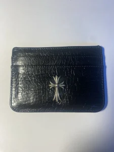 chrome hearts Leather Cardholder Cross