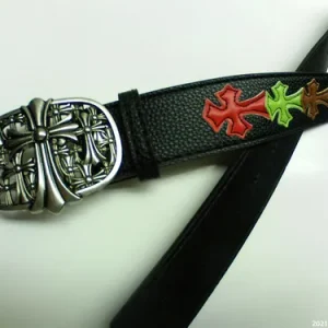 Chrome Hearts Destroyer Cross Patched Belt Strap