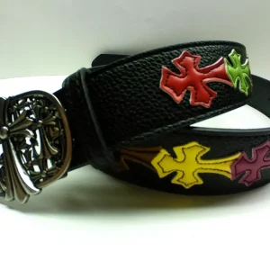 Chrome Hearts Destroyer Cross Patched Belt Strap