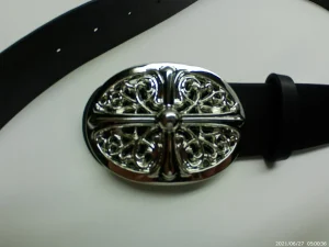 Chrome Hearts Style Cross Leather Gothic