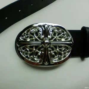 Chrome Hearts Style Cross Leather Gothic